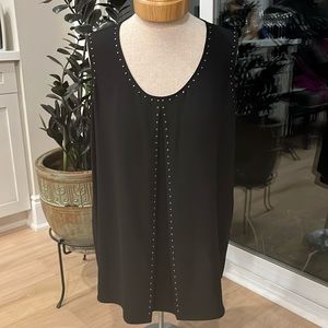 NWOT Misook black sleeveless blouse